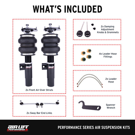 Air Lift Performance Front Air Suspension Kit for Audi 8V/8S and Volkswagen MK7/MK8 (76003) official product image 3