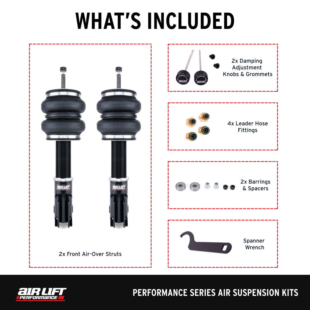 Air Lift Performance Front Air Suspension Kit for Volkswagen MK2/MK3 (76020) official product image 3
