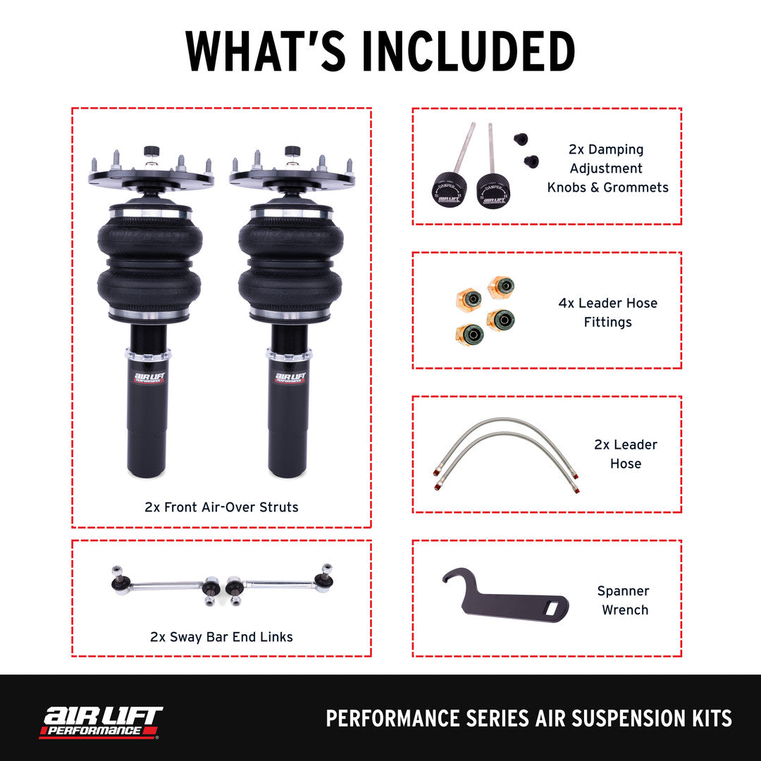 Air Lift Performance Front Air Suspension Kit for BMW F Series with 5 Bolt Upper Mount (76021) official product image 3