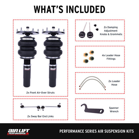Air Lift Performance Front Air Suspension Kit for BMW F Series with 5 Bolt Upper Mount (76021) official product image 3