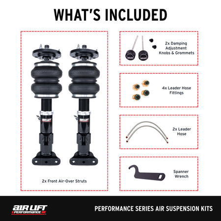 Air Lift Performance Front Air Suspension Kit for BMW E36 Compact and Z3 (76036) official product image 3