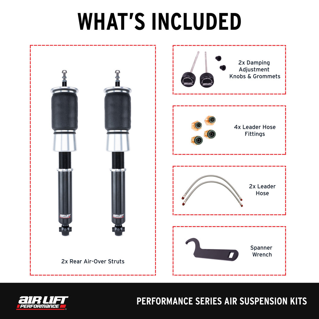 Air Lift Performance Rear Air Suspension Kit for Volkswagen MK2/MK3 (76520) official product image 3