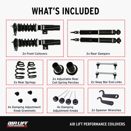 Air Lift Performance Coilover Kit for Audi 8P/8J and Volkswagen MK5/MK6 (79002) official product image 3