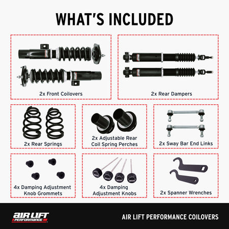 Air Lift Performance Coilover Kit for Audi 8V/8S and Volkswagen MK7/MK8 (79003) official product image 3