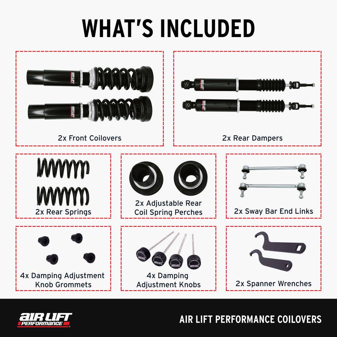 Air Lift Performance Coilover Kit for BMW F Series with 5 Bolt Upper Mount (79021) official product image 3
