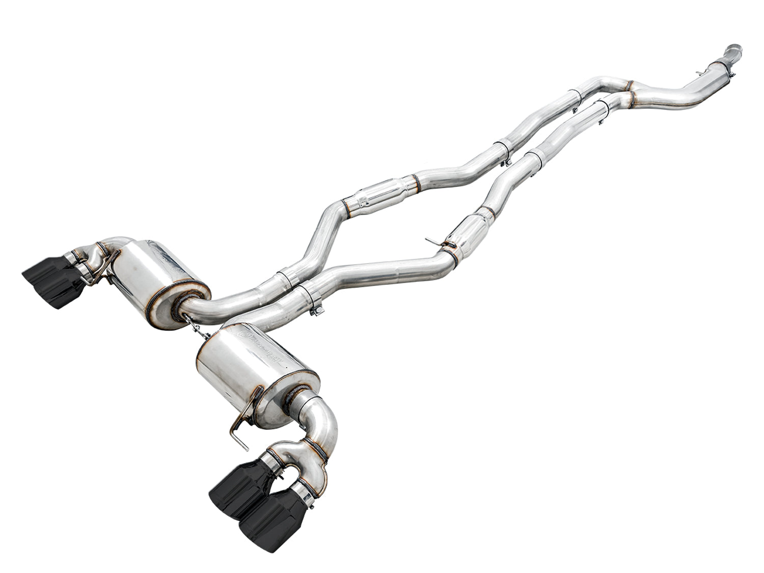 AWE resonated Touring Edition exhaust components
