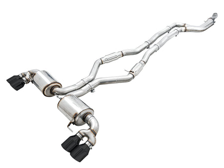 AWE resonated Touring Edition exhaust components