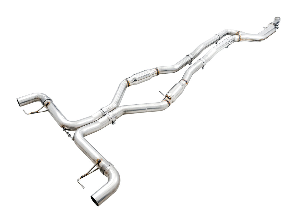 AWE Track Edition exhaust with OE tips