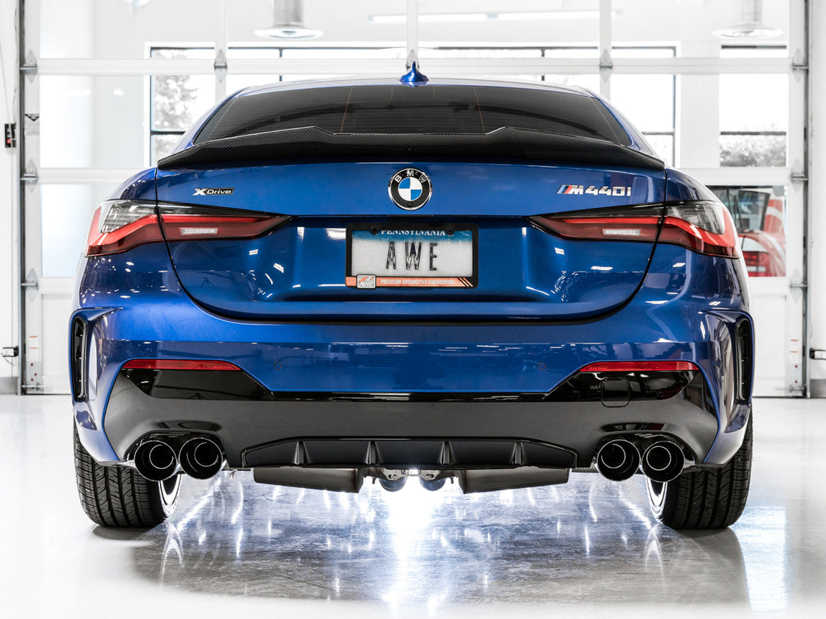 AWE exhaust suite installed on BMW G20 M340i