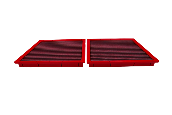 Side profile of BMC FB01075 washable air filter pair