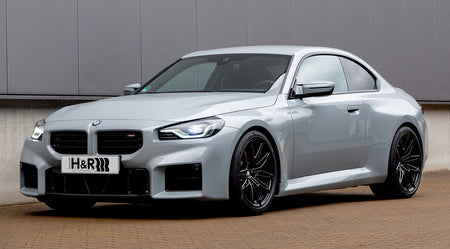 BMW G87 M2 with H&R 28616-7 lowering springs front view