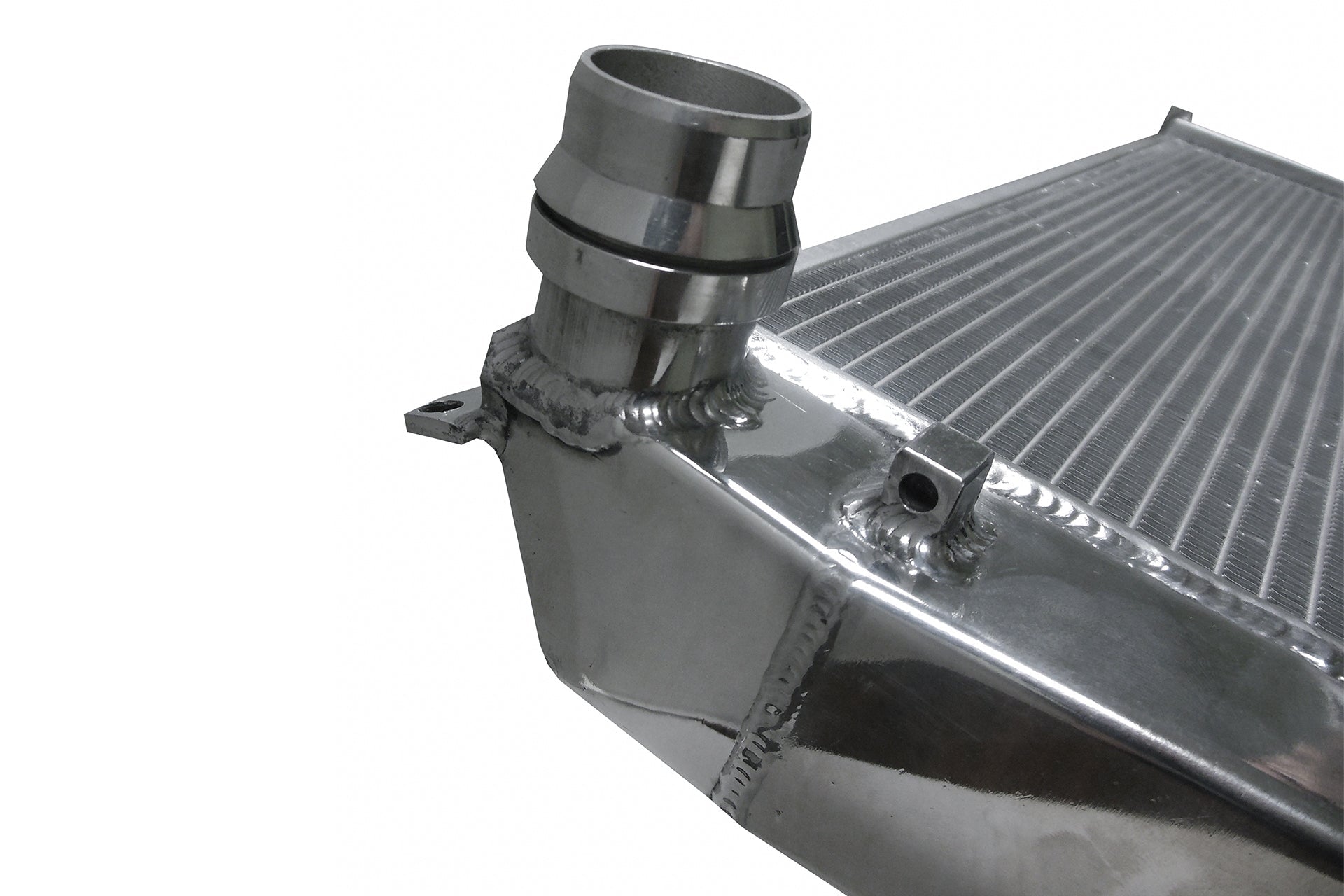 CSF 7058 machined quick-connect inlet and aluminum weld detail