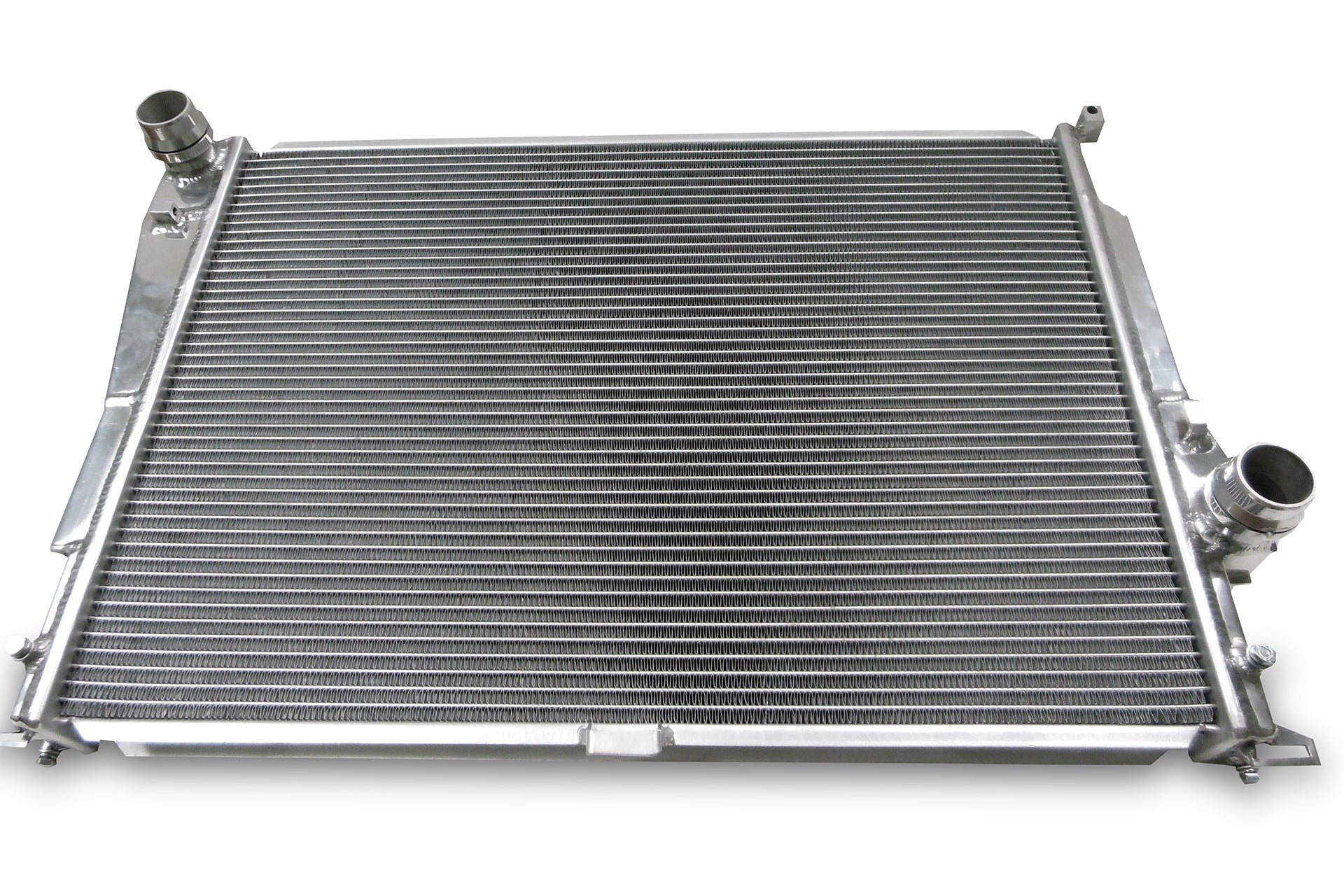 CSF 7058 BMW E46 M3 radiator core and quick-connect port view