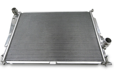 CSF 7058 BMW E46 M3 radiator core and quick-connect port view