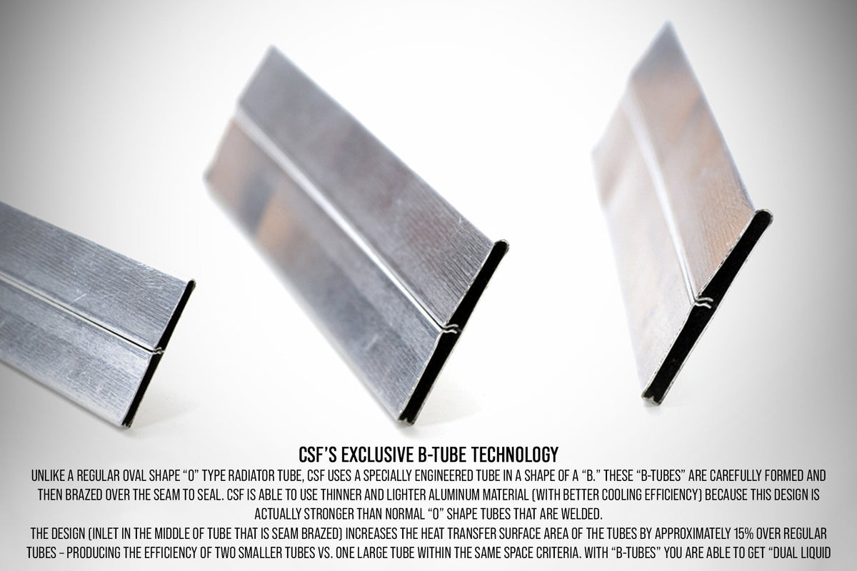 CSF B-tube radiator core technology diagram