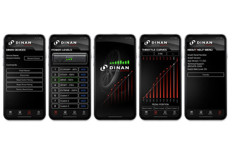 Dinan D440-1700 Throttle Booster controller and app view 2