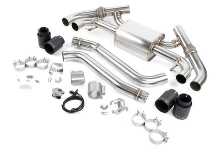 Dinan D660-0098-BLK valved axle-back exhaust for 2022 to 2026 BMW G42 M240i view 1