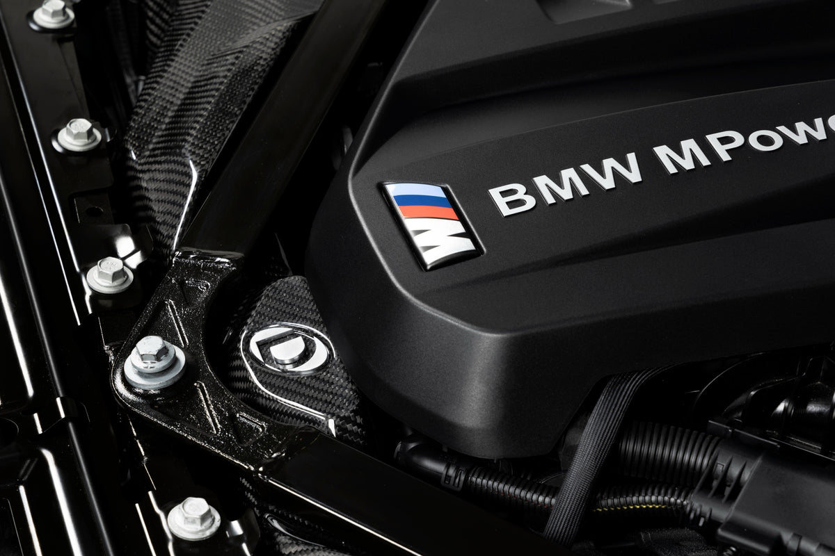 Dinan D760-0063 gloss carbon fiber cold air intake for BMW M2 M3 and M4 view 2
