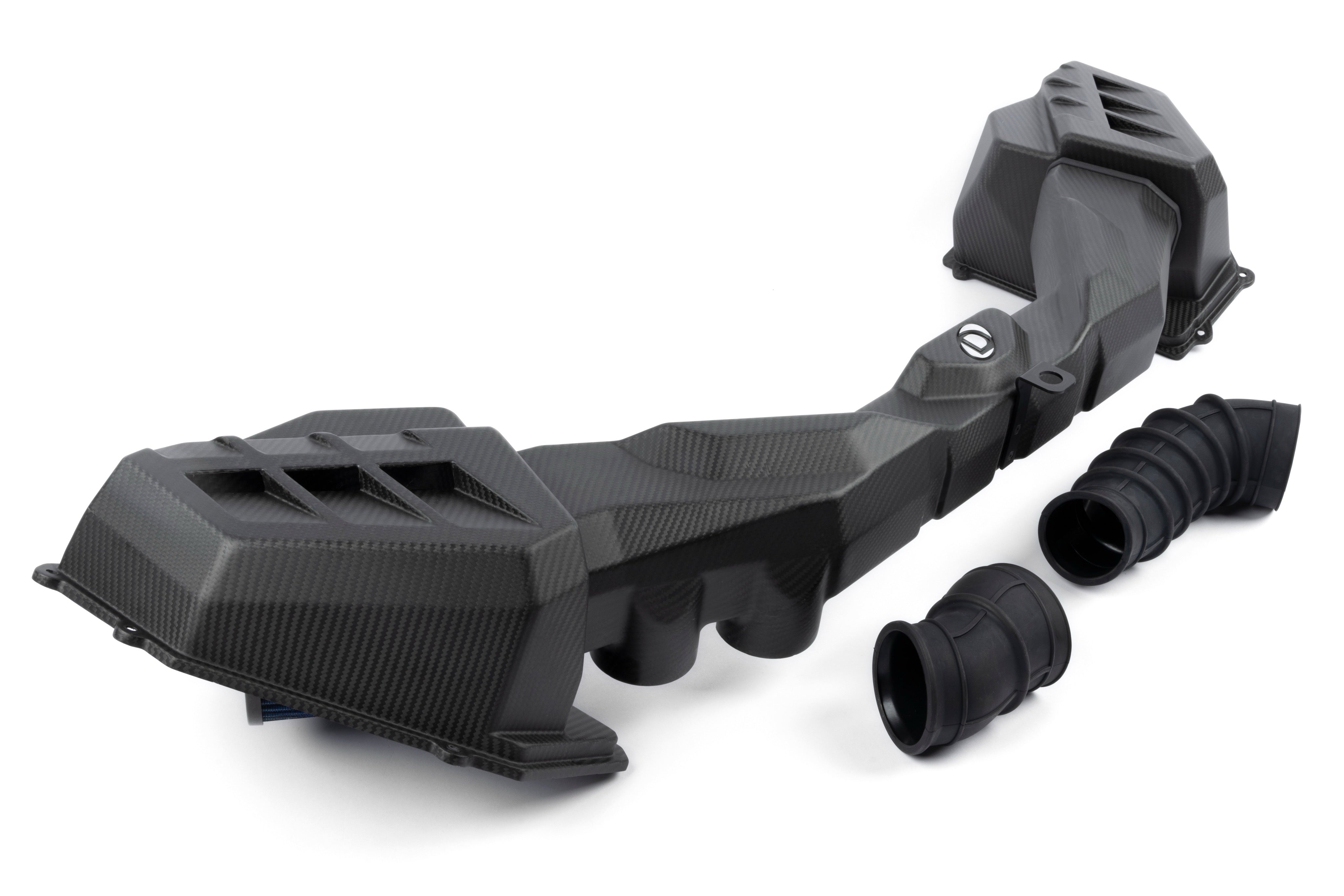 Dinan D760-0063-B matte carbon fiber cold air intake for BMW M2 M3 and M4 view 1