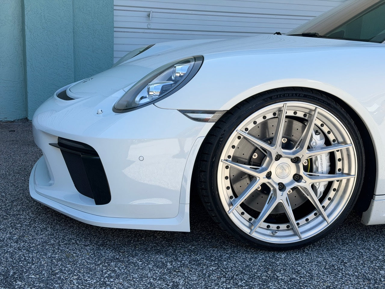 White Porsche 911 developed by EuroCustomsPR