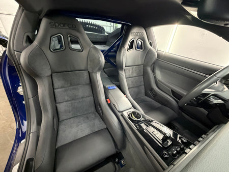 Sparco EVO Performance leather and Alcantara seats in a Porsche interior