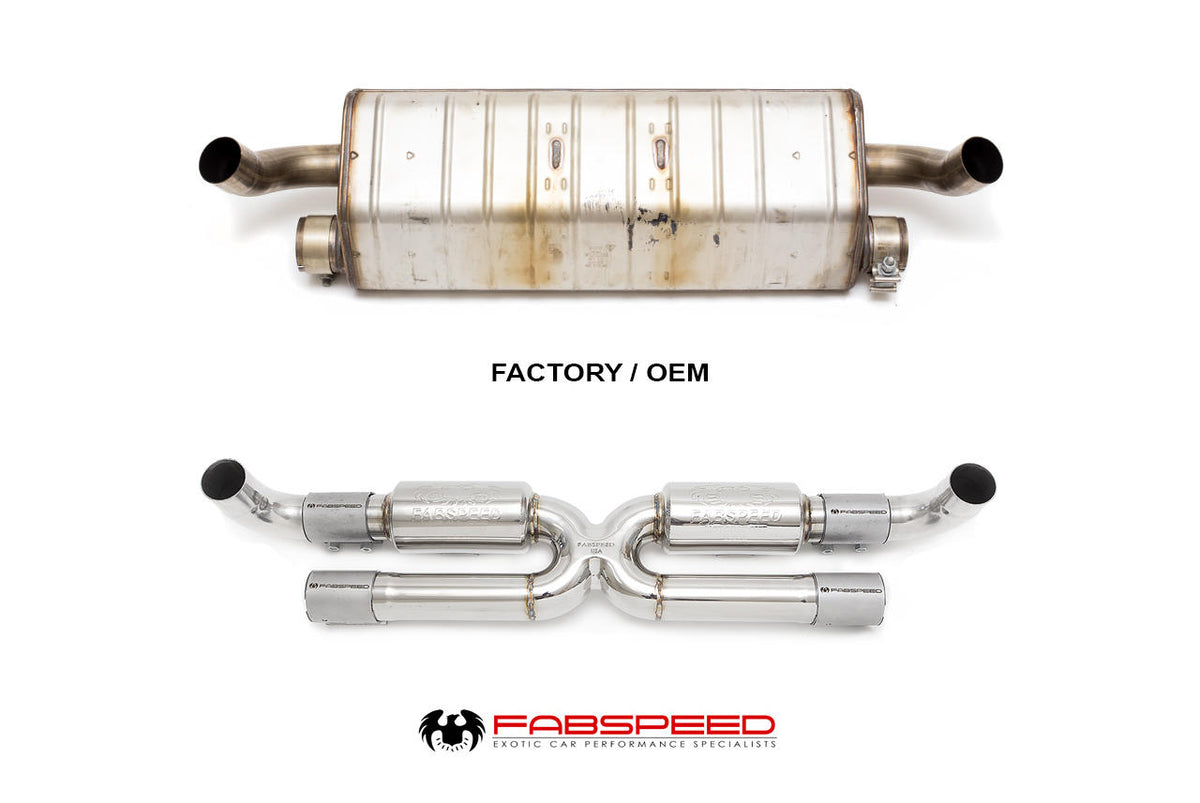 Fabspeed Porsche 991.2 Carrera Center Muffler Bypass X Pipe for Standard Exhaust product image 5