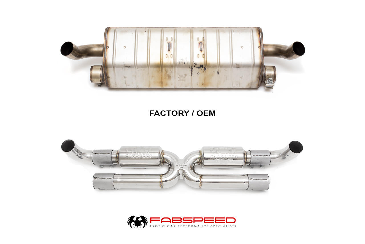 Fabspeed Porsche 991.2 Carrera Center Muffler Bypass X Pipe for Standard Exhaust product image 5