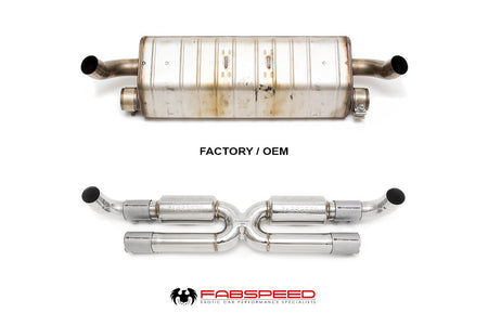Fabspeed Porsche 991.2 Carrera Center Muffler Bypass X Pipe for Standard Exhaust product image 5