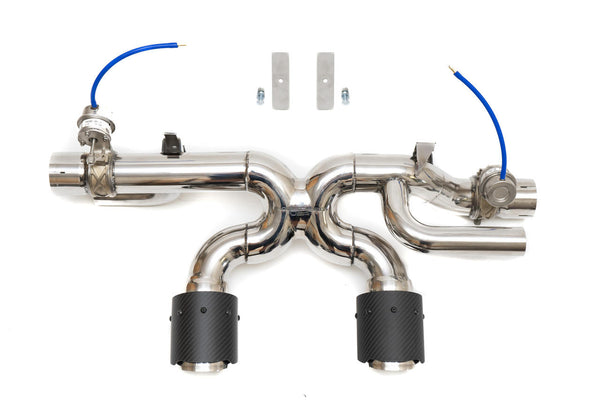 Fabspeed Porsche 991.2 Carrera PSE Valved Center Muffler Bypass X Pipe product image 1