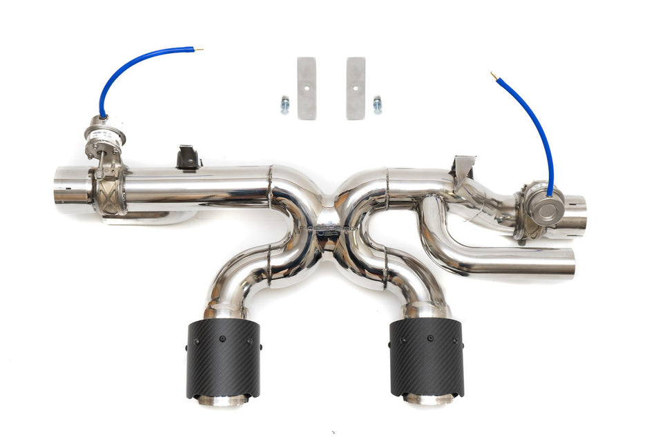 Fabspeed Porsche 991.2 Carrera PSE Valved Center Muffler Bypass X Pipe product image 1
