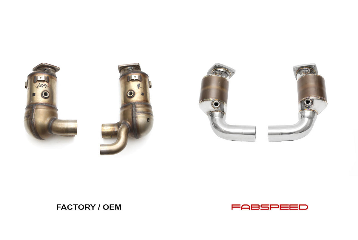 Fabspeed Porsche 991.2 Carrera Sport Catalytic Converters for Standard Exhaust product image 3