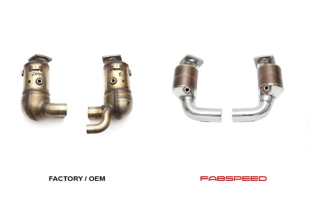 Fabspeed Porsche 991.2 Carrera Sport Catalytic Converters for Standard Exhaust product image 3