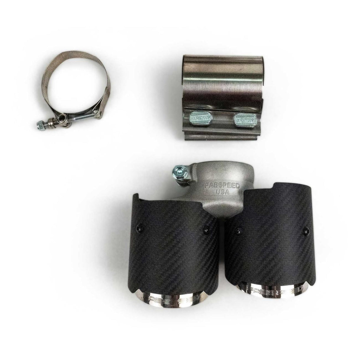 Fabspeed Porsche 991.2 Carrera Standard Exhaust Valved Center Muffler Bypass X Pipe product image 7