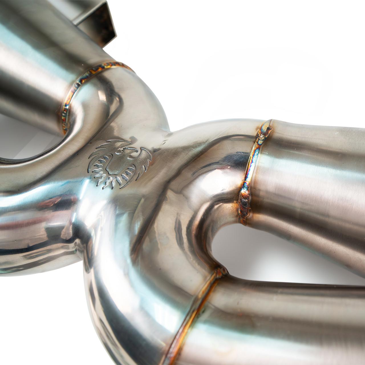 Fabspeed Porsche 992.2 Turbo S Sport Cat Megaphone X-Pipe - image 6