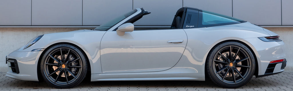 Porsche 911 Targa 992 lowered with H&R 28652-2 Sport Springs
