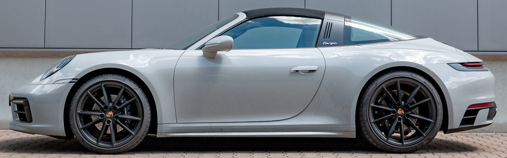 Porsche 911 Targa 992 before H&R Sport Springs