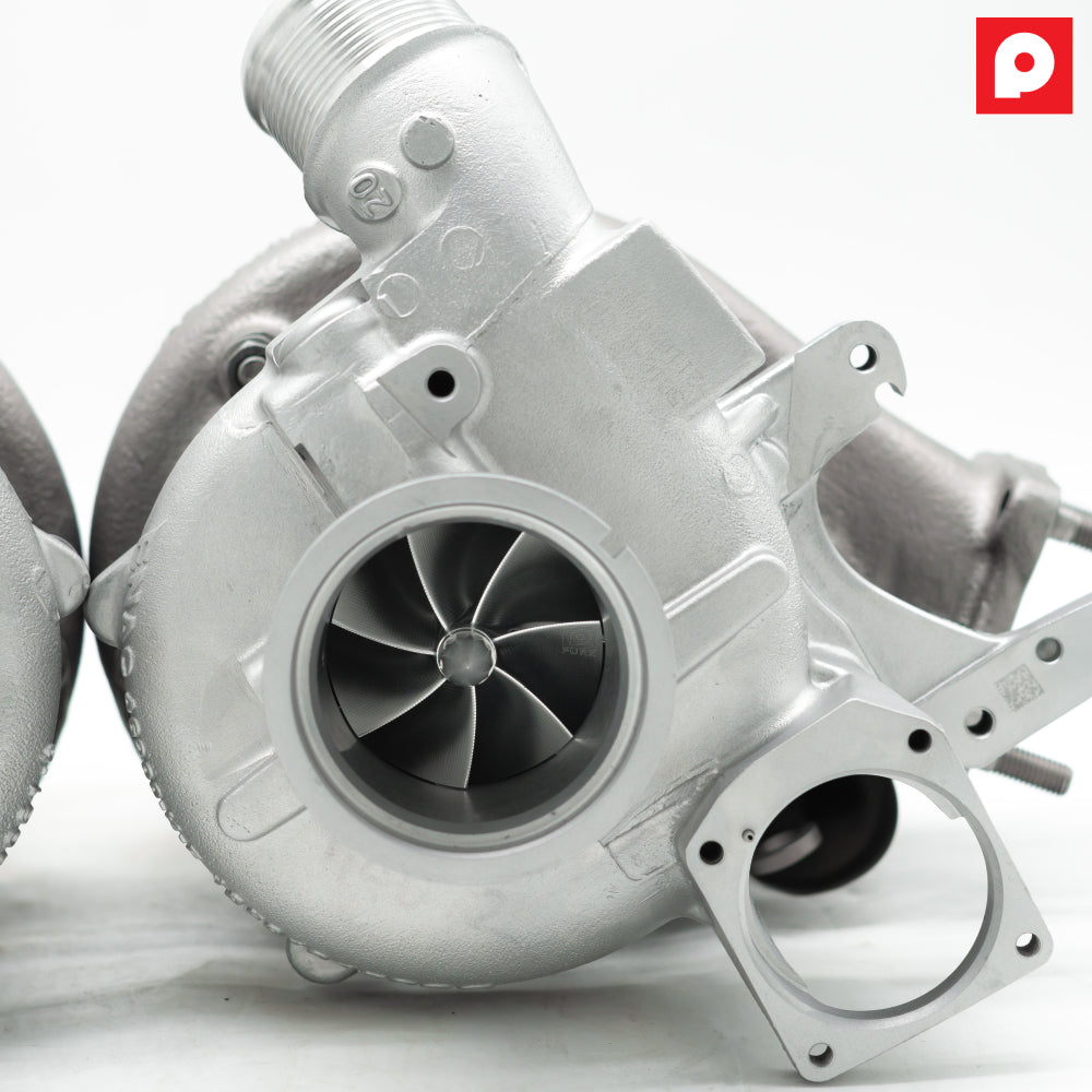 Pure1000 turbocharger upgrade for Porsche 911 992 Turbo S — view 2