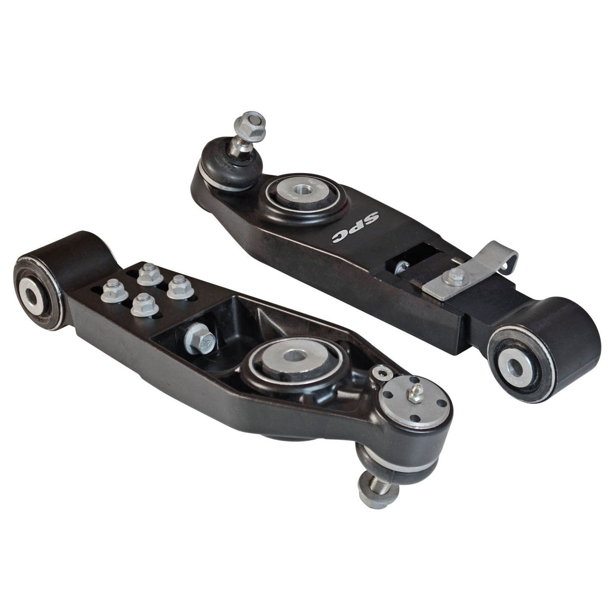 SPC Performance 72610 adjustable Porsche camber arm pair, complete product view