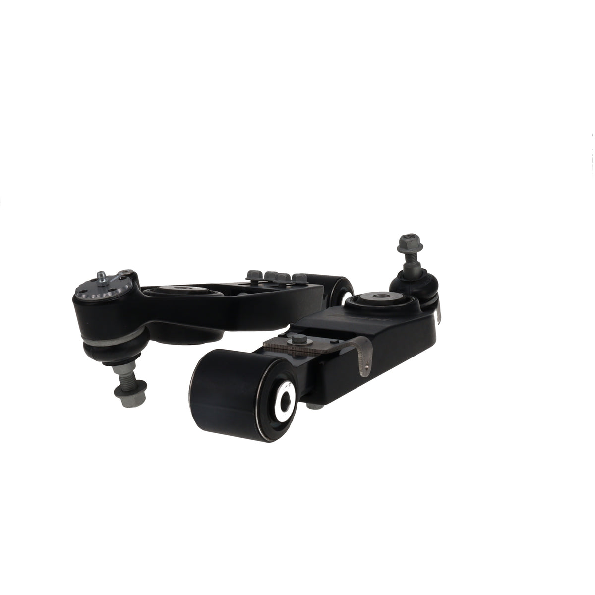 SPC 72610 Porsche camber arms showing bushings, ball joints and adjustment hardware