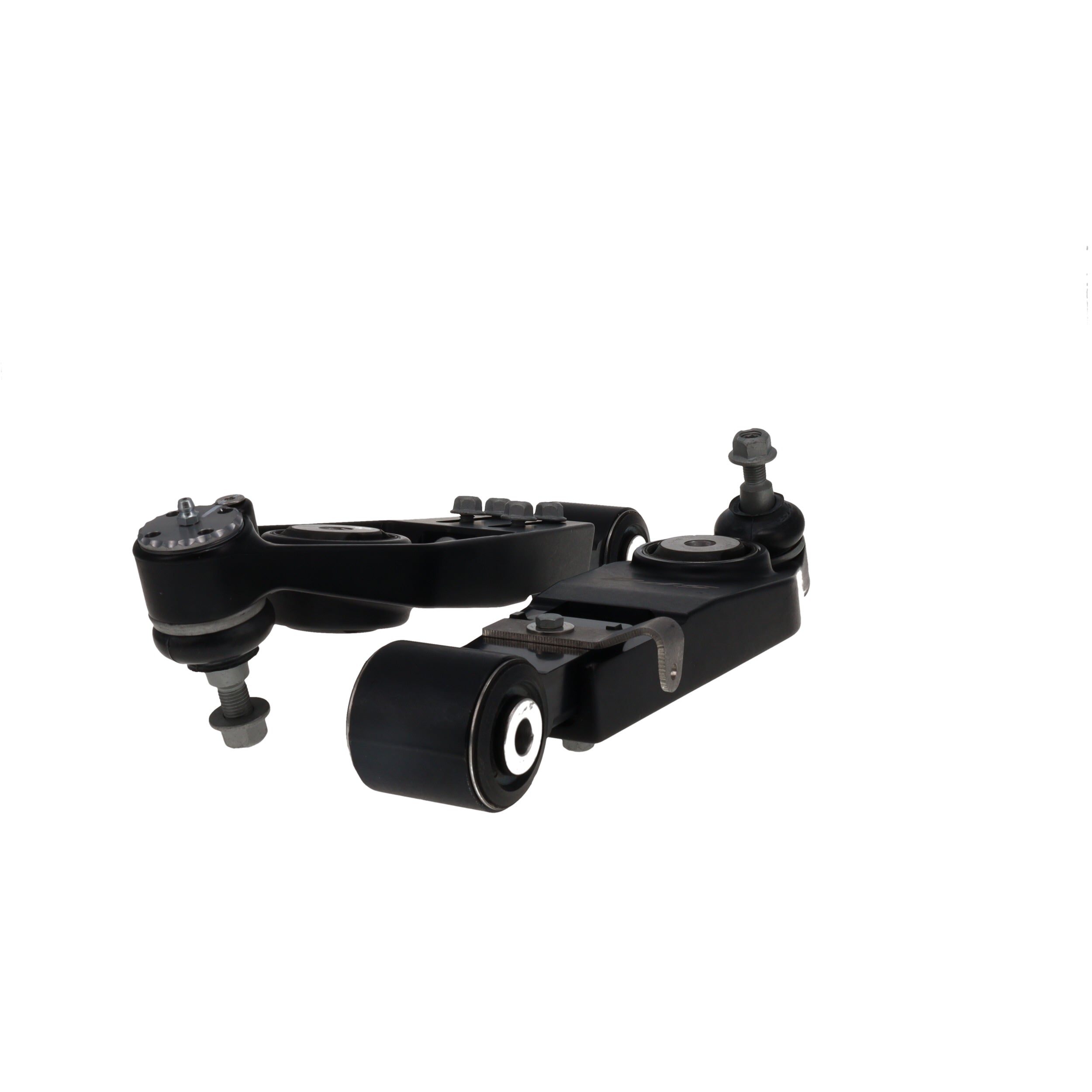 SPC 72610 Porsche camber arms showing bushings, ball joints and adjustment hardware