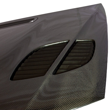 Suvneer E46 M3 GTR-designed carbon-fiber hood detail