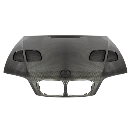 Suvneer GTR-designed carbon-fiber hood for BMW E46 M3