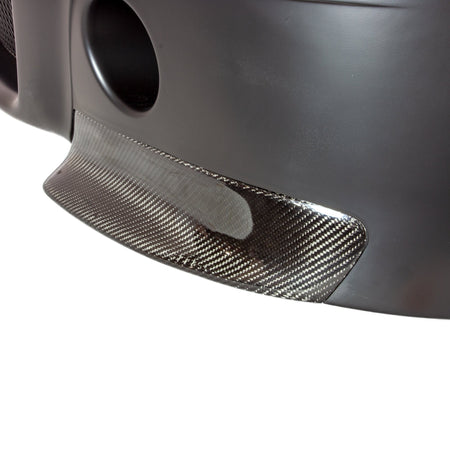 Carbon corner splitter detail on the Suvneer E46 M3 CSL style bumper
