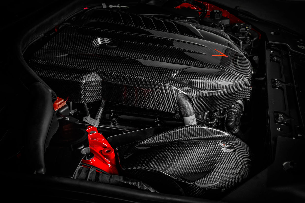 Eventuri Toyota Supra MK5 engine bay view 7