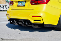 BMW F8x - V1 Carbon Fiber Aggressive Rear Diffuser with Undertray and Side Fins (Made to Order)