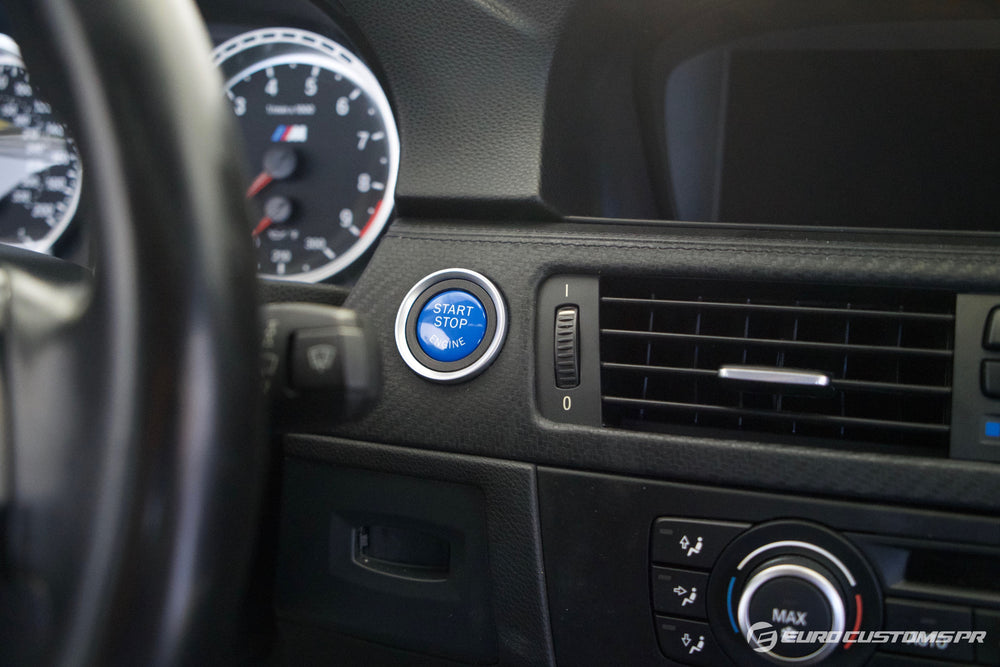 BMW E90/E92/E93 M3 Blue Start/Stop Button