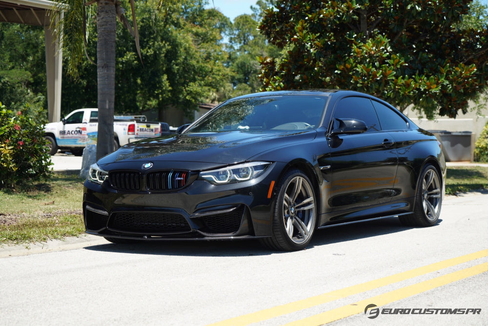 BMW F8X M4, M3 M Performance Style Carbon Fiber Side Skirts Extensions
