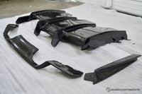 BMW F8x - V1 Carbon Fiber Aggressive Rear Diffuser with Undertray and Side Fins (Made to Order)