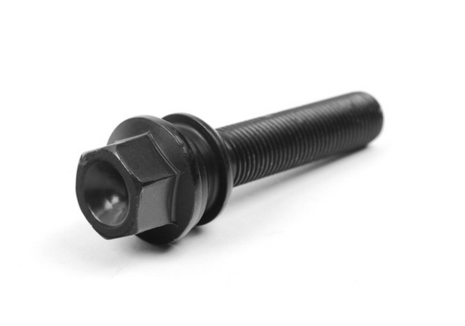 Black Extended-Length Lug Bolt 73mm Shaft - Priced Each