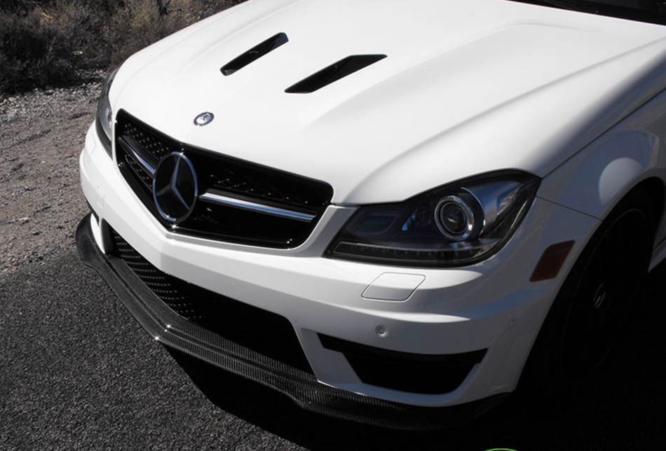 Mercedes C63 Black Series Style Carbon Fiber Lip